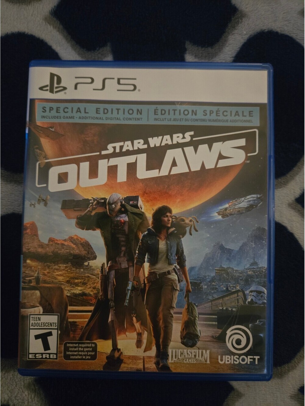 Star Wars Outlaws Special Edition PS5 Game - New , Blue Case